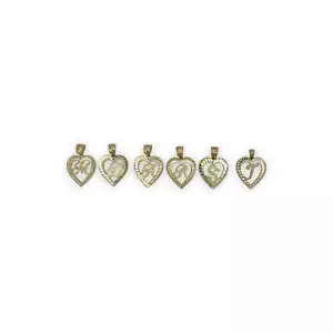 Initials Heart Pendant - 10K Yellow - Picture 1 of 28