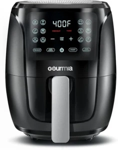 Gourmia 4-Quart Digital Air Fryer with Guided Cooking Technology, Black GAF486 - Picture 1 of 4