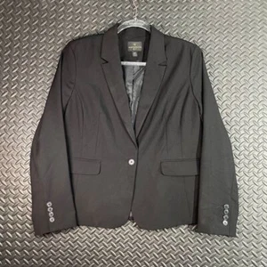 Blazer Traje Chaqueta Worthington Petite Negro Elastizado Informal Para Mujer Talla PXL - Imagen 1 de 9
