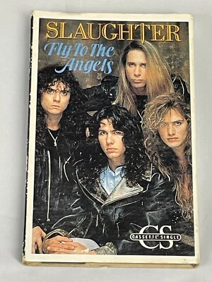 Fly to the Angels and Desperately by Slaughter Cassette Single 1990  - Image 1 of 3
