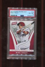 2014 PANINI BOXING DAY 15 MIKE TROUT EXTREMELY RARE PSA 6 EX-MT ONLY ONE GRADED!