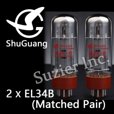 2 piezas ShuGuang EL34B 6CA7 Válvula de Vacío Tubo EL34 Amplificador Par Emparejado Nuevo Tipo Foto 1 de 4