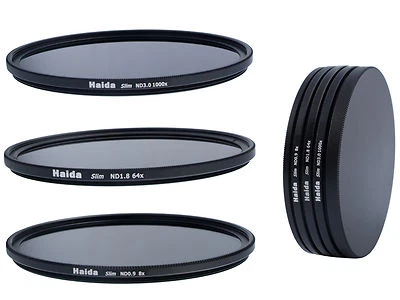 Haida Slim ND Graufilterset ND8x ND64x ND1000x 46mm + Stack Cap - Bild 1 von 4