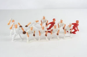 11 Vintage PLAST-O-MATIC Corp style hard BASEBALL PLAYER Figures Cake Toppers - Picture 1 of 9