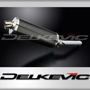 Kawasaki ZX-9R Ninja 1994-1997 Slip On 14" Oval Carbon Exhaust Muffler Kit - Picture 1 of 5