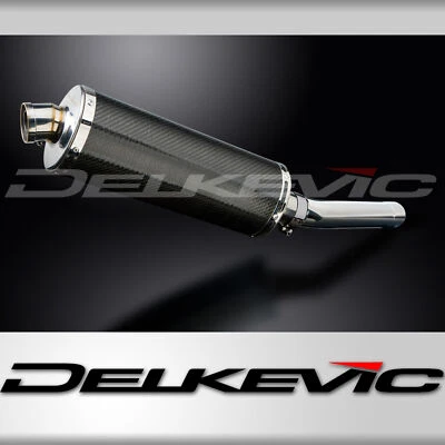 Kit silenciador escape carbono ovalado Kawasaki ZX-9R Ninja 1994-1997 Slip On 14" Foto 1 de 4