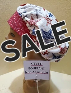 Decorative Stars 4th/Patriotic OFERTA Mujer Bouffant Exfoliante Quirúrgico Sombrero/Gorra - Imagen 1 de 5