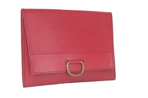 LOUIS VUITTON Jena Clutch Bag Red Epi Leather Accessories Second Bag France Used - Picture 1 of 19