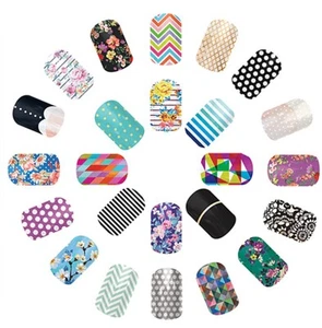 Jamberry Nail Wraps Assorted 50 Samples 100-150 Accent Nails Mixed Manicure New! - Picture 1 of 5