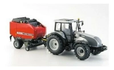 UHL 7095 Valtra + Massey Ferguson 169V Baler 1/32 Die-cast MIB - Image 1 of 2