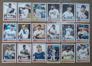 2025 Topps Heritage Baseball Team Set 18 Karten LA Dodgers Shohei Ohtani Sasaki R - Bild 1 von 4