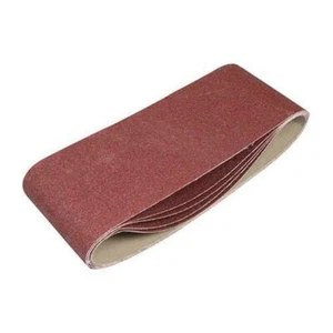ADDAX Sanding Belts - 80 Grit - Red 100 x 610mm - 5 Pack - Picture 1 of 5