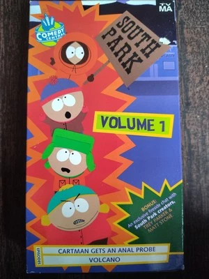 South Park Volume 1 VHS Tape Comedy Central Rhino Home Video Classic Adult Movie - Image 1 of 3