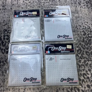 4 Vintage Commodore 64 One-step Software 5.25 Floppy Disks Utilities Tax Expense - Picture 1 of 9