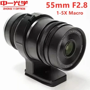 Zhongyi 55mm F2.8 Full Frame 1-5x Macro Lens Fuji Canon Nikon Sony Hasselblad - Picture 1 of 17