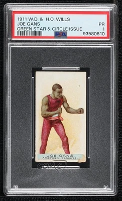 1911 Wills Boxers Tobacco Joe Gans PSA 1 - Image 1 of 2