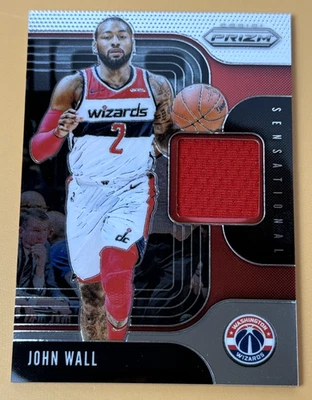 2019-20 Panini Prizm John Wall Sensational Game Worn Patch Relic SS-JWL Wizards - Image 1 of 2