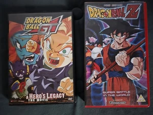 Rare UK Dragon Ball Z Super Battle In The World VHS Tape + A Hero's Legacy DVD - Bild 1 von 3