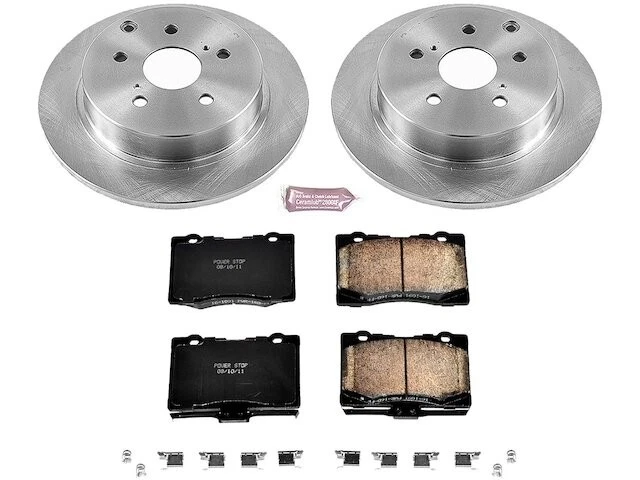 Rear Brake Pad and Rotor Kit For 12-19 Toyota Mirai Prius V GC68K9 - Изображение 1 из 1