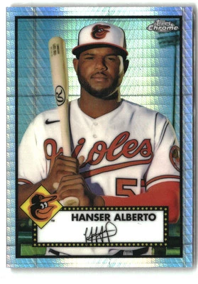 2021 Topps Chrome Platinum Anniversary #367 Hanser Alberto Prism Refractor - Image 1 of 2