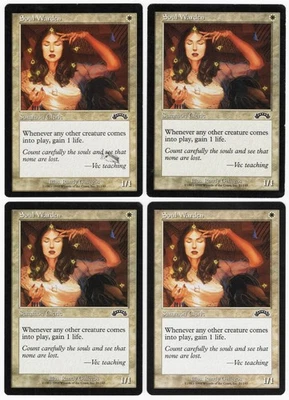 Soul Warden x4 4x 1998 Exodus PLAYSET White Common Creature MTG SP - NM AZ1 - Image 1 of 2