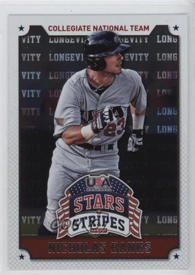 2015 Panini Stars and Stripes Longevity Nick Banks Nicholas Banks #77 - Image 1 of 2