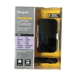Targus Premium Laptop/Phone AC/DC Dual Charger APM69US, NEW SEAL in BOX - Picture 1 of 5