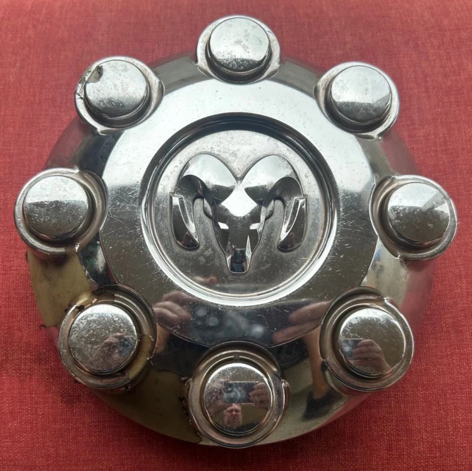 (1) Tapacubos central Dodge Ram 2500 3500 SRW CROMO FÁBRICA OEM 52121450AB 2187 Foto 1 de 4