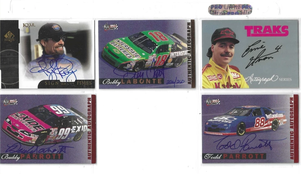 1996 Autographed Racing AUTOGRAPH-Buddy Parrott--ONE CARD ONLY - Image 1 of 1