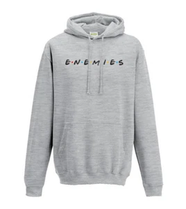 Sudadera con capucha para adultos Enemies Friends Parody - divertida - programa de televisión - regalo - parodia  - Imagen 1 de 6