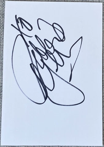 Debbie Gibson Signed In-Person 4x6 Index Card In Top Loader - Authentic Cover
