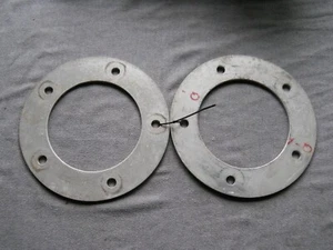 PORSCHE 356 Used PAIR Drum Brake WHEEL SPACERS 1/4" / 6.5 mm - Bild 1 von 7