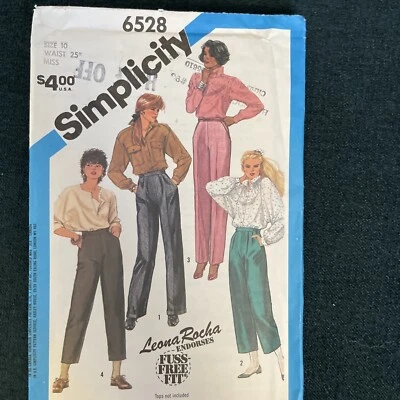 Simplicity 6528 NEW Pleated Pants Size 10 - Image 1 of 4