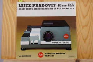 LEITZ Pradovit R und RA gestochene Schärfe Prospekt Broschüre 1980 (3) - Bild 1 von 2