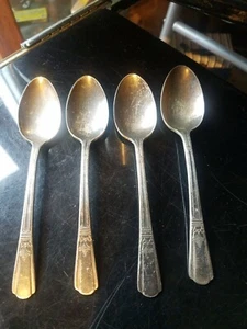 (4) International Court Silverplate Silver Plate Spoons 6" - Picture 1 of 3