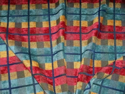 KRAVET LEE JOFA PLAID CHECK CHENILE UPHOLSTERY FABRIC 10 YARD BOLT MULTI - Image 1 of 4