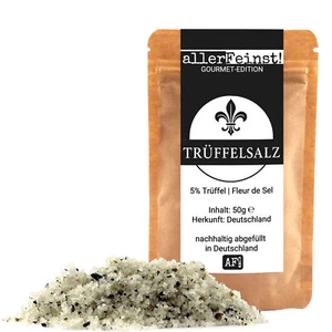 Premium Trüffelsalz mit 5% Trüffel | Gourmet Fleur de Sel Trüffelgewürz | 50g - Bild 1 von 7