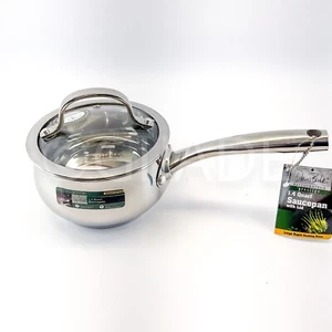 David Burke Prestige 1.4 Qt Saucepan Stainless Steel with Lid - Picture 1 of 6