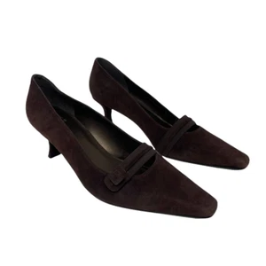 Stuart Weitzman Damen-Pumps Wildleder quadratisch spitz zulaufend 8,5 - Bild 1 von 8