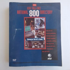 National 800 Directory AT&T Toll-free 1994 Business Buyers Guide 733127204944 Ye - Picture 1 of 5