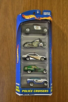2000 Hot Wheels Police Cruisers 5 автомобилей подарочная упаковка запечатанная #50024 - Изображение 1 из 2