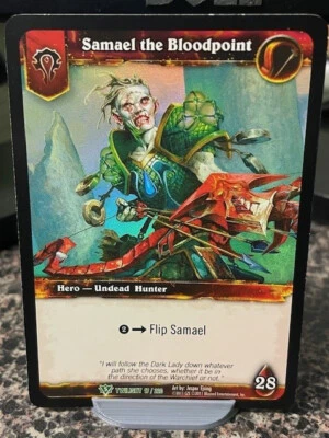 World of Warcraft Single Card Samael the Bloodpoint Full Art Foil English 17/220 - Image 1 of 2