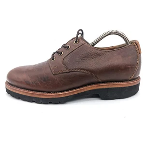 H.S. Trask Brown Bison Leather Lace Up Casual Oxford Men’s US 8 - Picture 1 of 11
