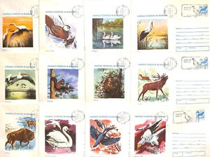 BB002 Set of 12 covers Romania 1978 - Protected animals in Romania - Picture 1 of 14