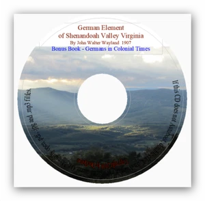 German Element of Shenandoah Valley - Va Genealogy - Picture 1 of 4