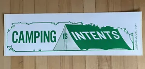 Camping Is Intents Autoaufkleber - Mengenrabatte - Vintage 1981 Zelt - Bild 1 von 1