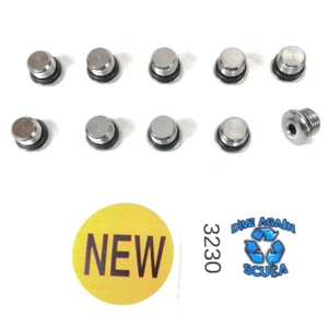 10x NEW 7/16" 1st Stage Regulator High Pressure HP Port Plug Scuba Dive    #3230 - Picture 1 of 12