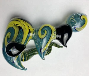 California Made Sherlock Pipe with Synthetic Opal Marble "Vintage" made in 2004 - Picture 1 of 13