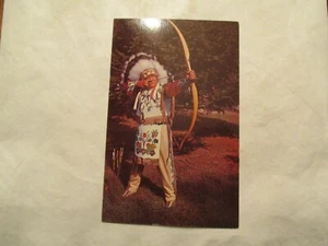 Postkarte Bogenschießen eine alte Fähigkeit Indianer - Bild 1 von 2