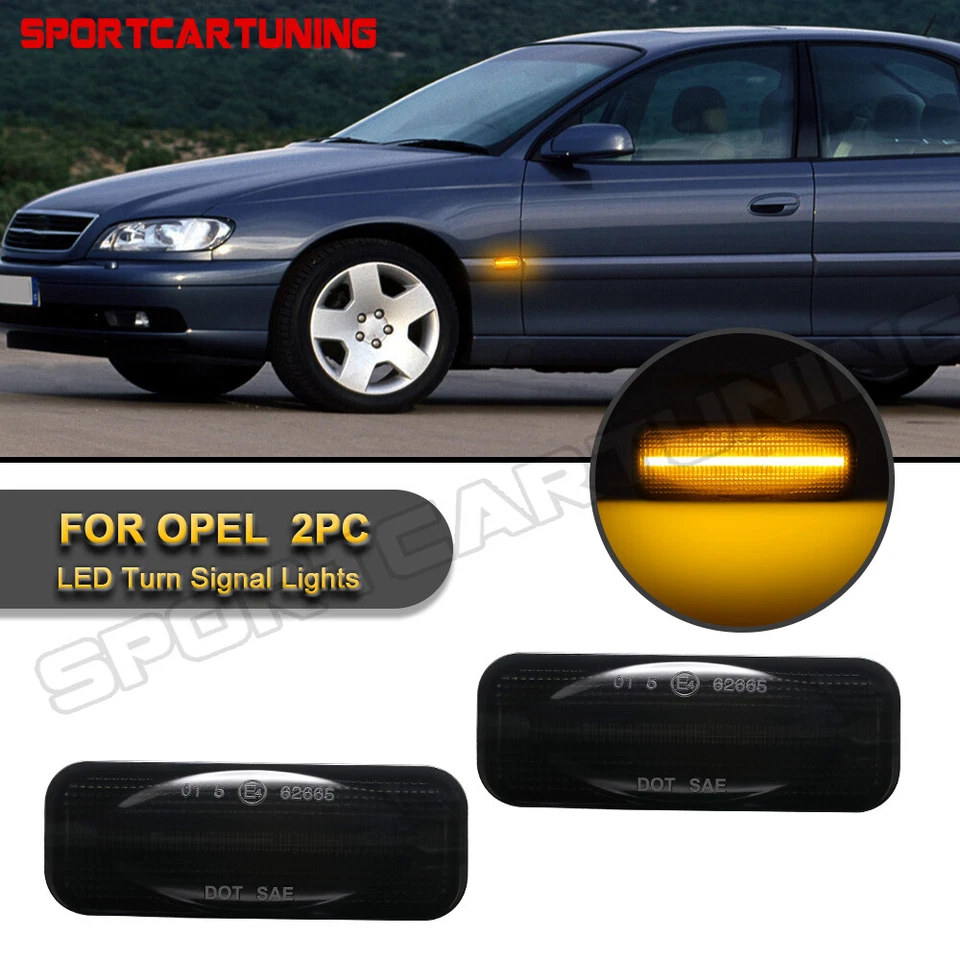 Dynamic LED Bumper Turn Signal Light For 1994-03 OPEL Omega B Caravan Saloon V94 Foto 1 de 4